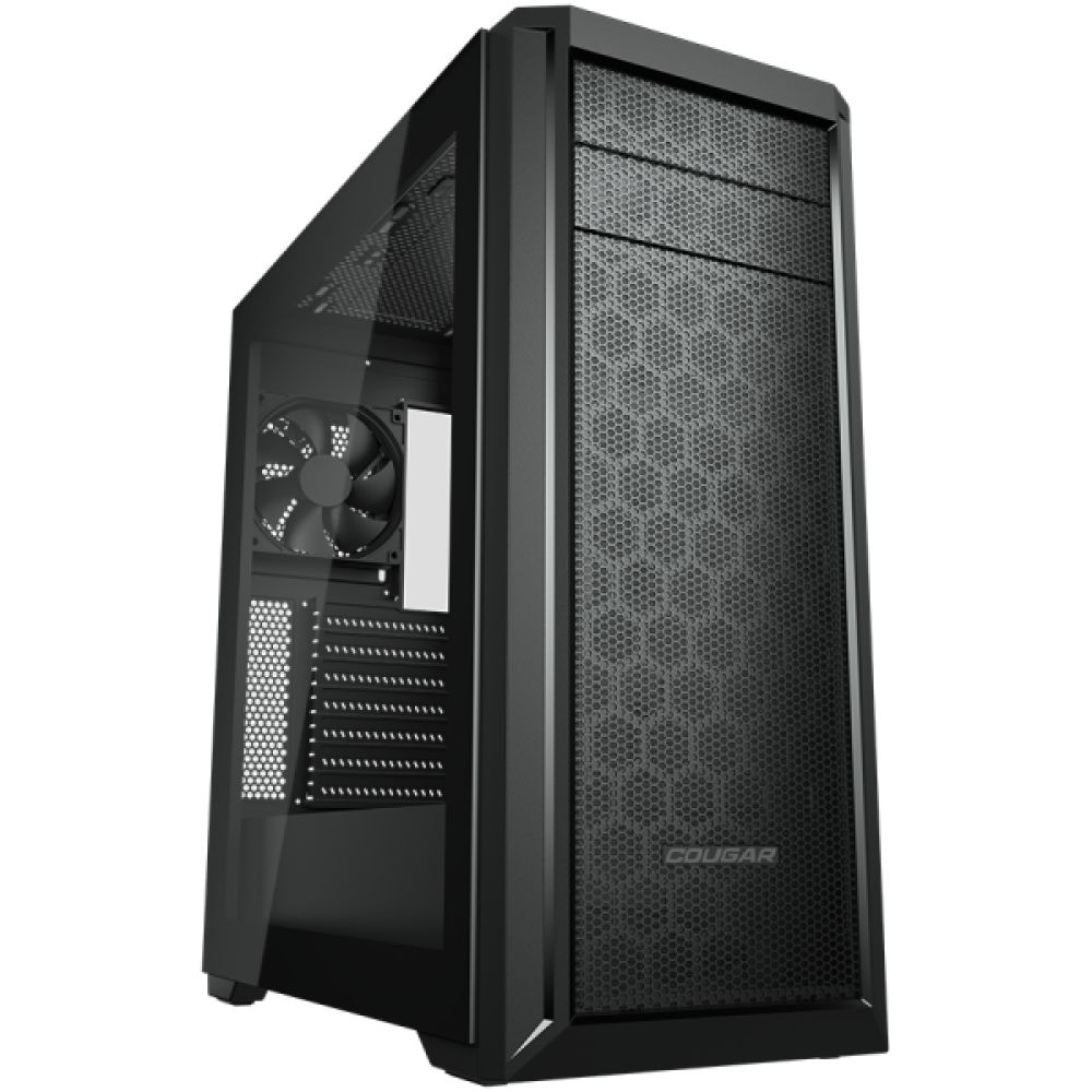 COUGAR | MX330-G Pro White | PC Case | Mid Tower / Mesh Front Panel / 1 x 120mm Fan / TG Left Panel