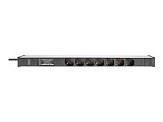 Aluminium PDU, Rackmountable, frequency filter 16A, 4000W, 250VAC 50/60Hz, 7x safety, 2m