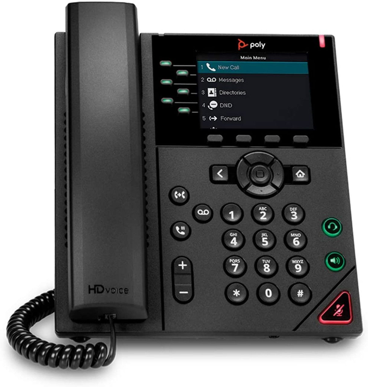 HP Poly VVX 350 6-Line IP Phone and PoE-enabled_1