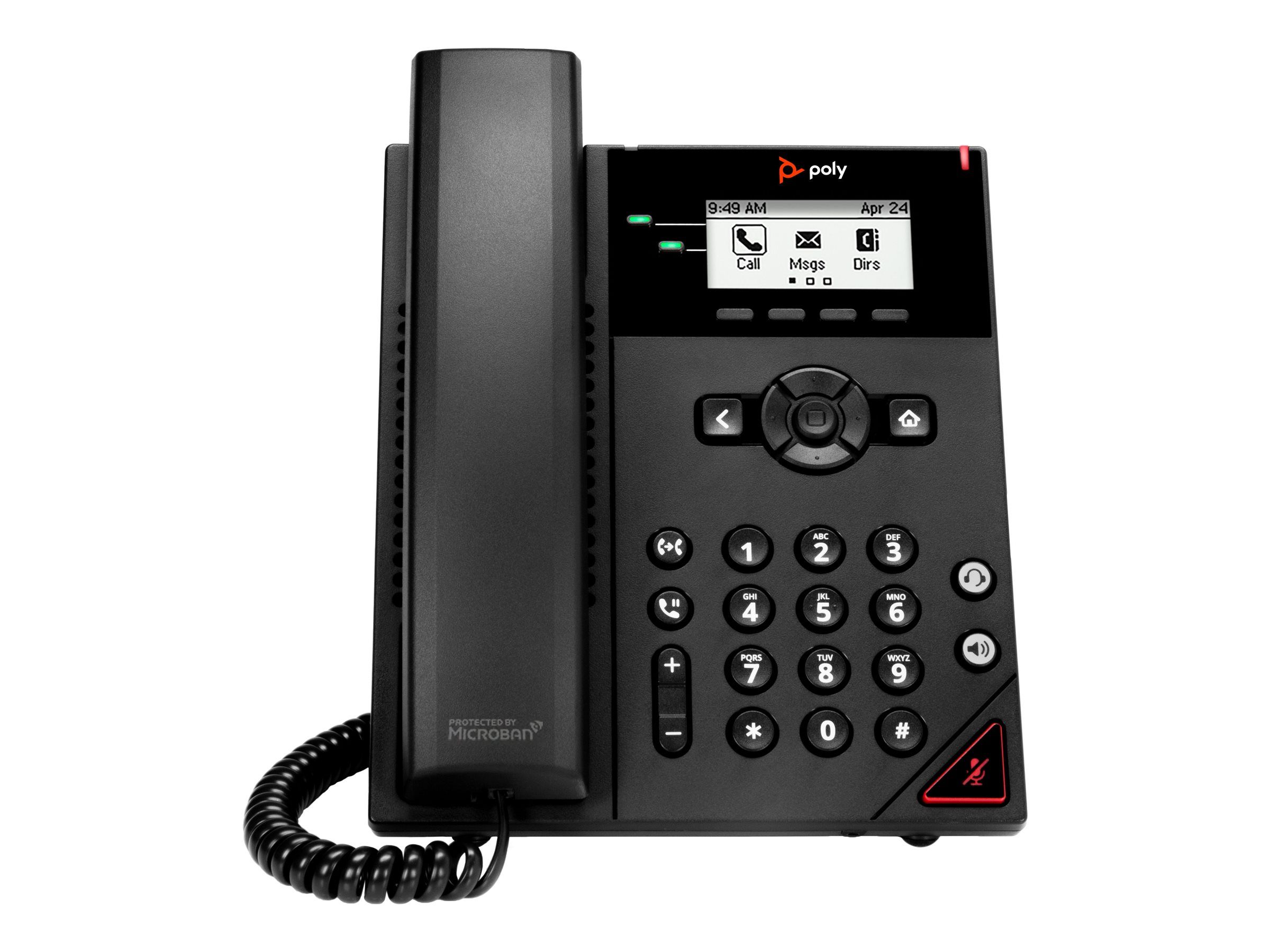 HP Poly VVX 150 2-Line IP Phone and PoE-enabled-WW