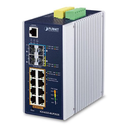 Switch Planet IGS-6325-8UP2S2X, 8 porturi 10/100/1000 Mbps