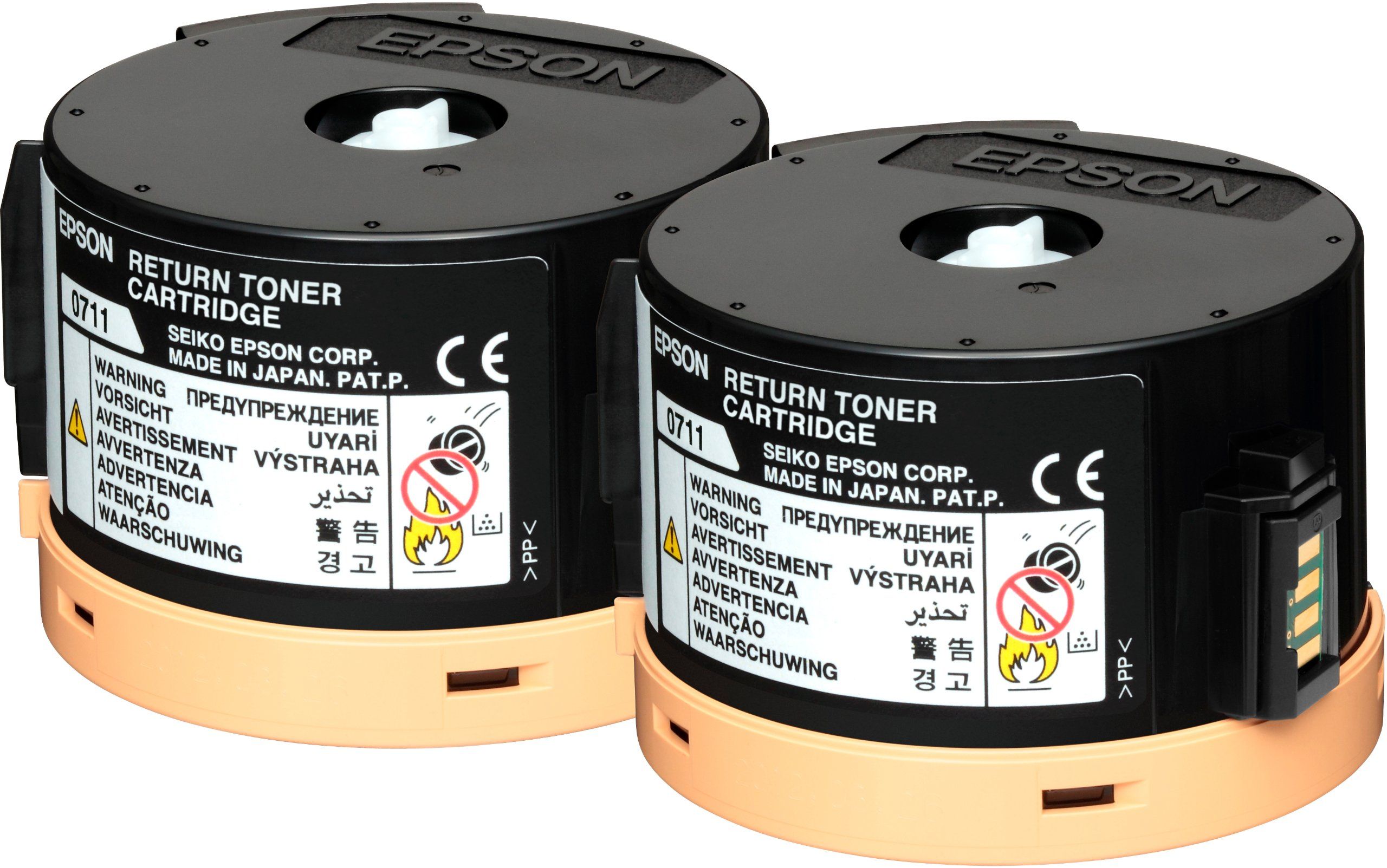 Cartus toner Epson C13S050711 ,Negru ,2 x 2 500 pagini ,Original (C13S050711) 