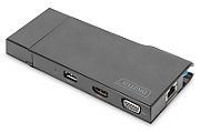 Universal Docking Station, USB 3.0, 7-Port, Travel 2x Video, 2x USB 3.0, RJ45, 2x Card Reader