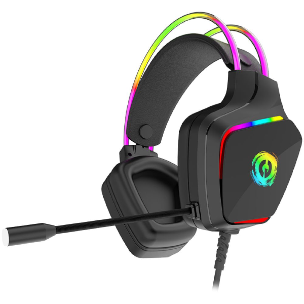 CANYON Darkless GH-9A, RGB gaming headset with Microphone, Microphone frequency response: 20HZ~20KHZ, ABS+ PU leather, USB*1*3.5MM jack plug, 2.0M PVC cable, weight:280g, black_1