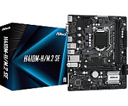 Placa de baza ASRock H410M-H/M.2 SE, socket 1200, 2x DDR4 UDIMM, 4x SATA, 1x NVMe, 13x USB-A, mATX