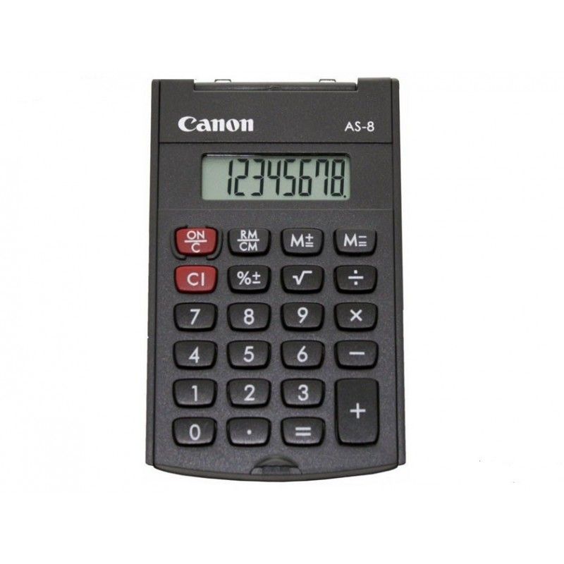 CANON AS8 HANDHELD CALCULATOR 8DIG