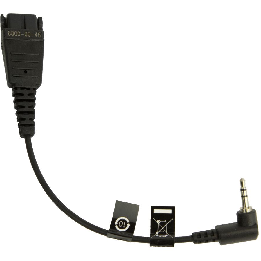 Jabra 8800-00-46 cablu audio 0,15 m QD 2.5mm jack Negru