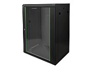 16U wall mounting cabinet, Dynamic 789x600x450 mm, color black (RAL 9005)