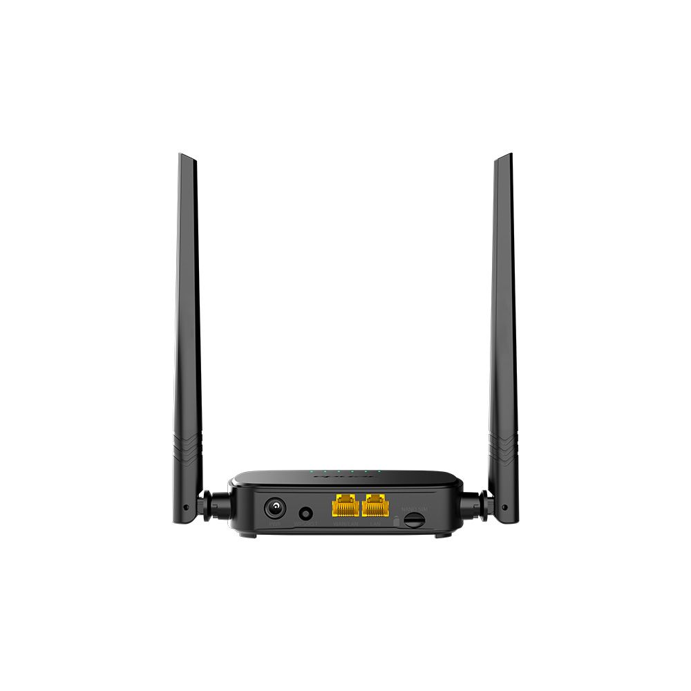 Tenda ROUTER Tenda wireless 300Mbps. 4G nano-SIM slot, 2 porturi 10/100Mbps, antena externa x 2  4G05  (include TV 0.8 lei)