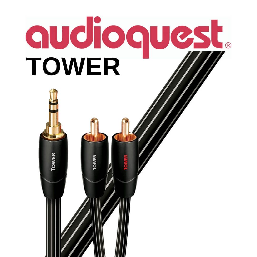 Cablu audio 3.5mm - 2RCA AudioQuest Tower 12m