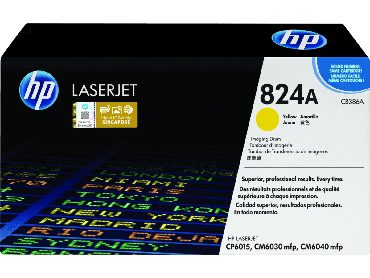 Cilindru HP CB386A ,Galben ,35 000 pagini ,Original (824A) 