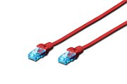 CAT 5e U-UTP patch cord, PVC AWG 26/7, length 0.5 m, red