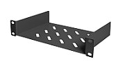 254 mm (10 ) 1U fixed shelf 44x254x150 mm, color black (RAL 9005) (RAL 9005)