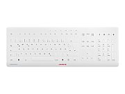 CHERRY Keyboard STREAM PROTECT WIRELESS [DE] white mit hochwertiger Schutzmembran