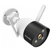 Tenda RT3-WCA Cameră supraveghere Wi-Fi de exterior 1080P, Obiectiv: 4 mm @ F1.6, slot card Micro SD (până la 256 GB), 2 antene externe, Dimensiuni: 72 x 175 mm, Rezolutie: 1920 x 1080, 15fps, H.264, Standarde wireless: IEEE 802.11b/g/n @ 2.4 GHz, 300 Mbps, IR: 30m, Alimentare: CC 12V, 1A, Port