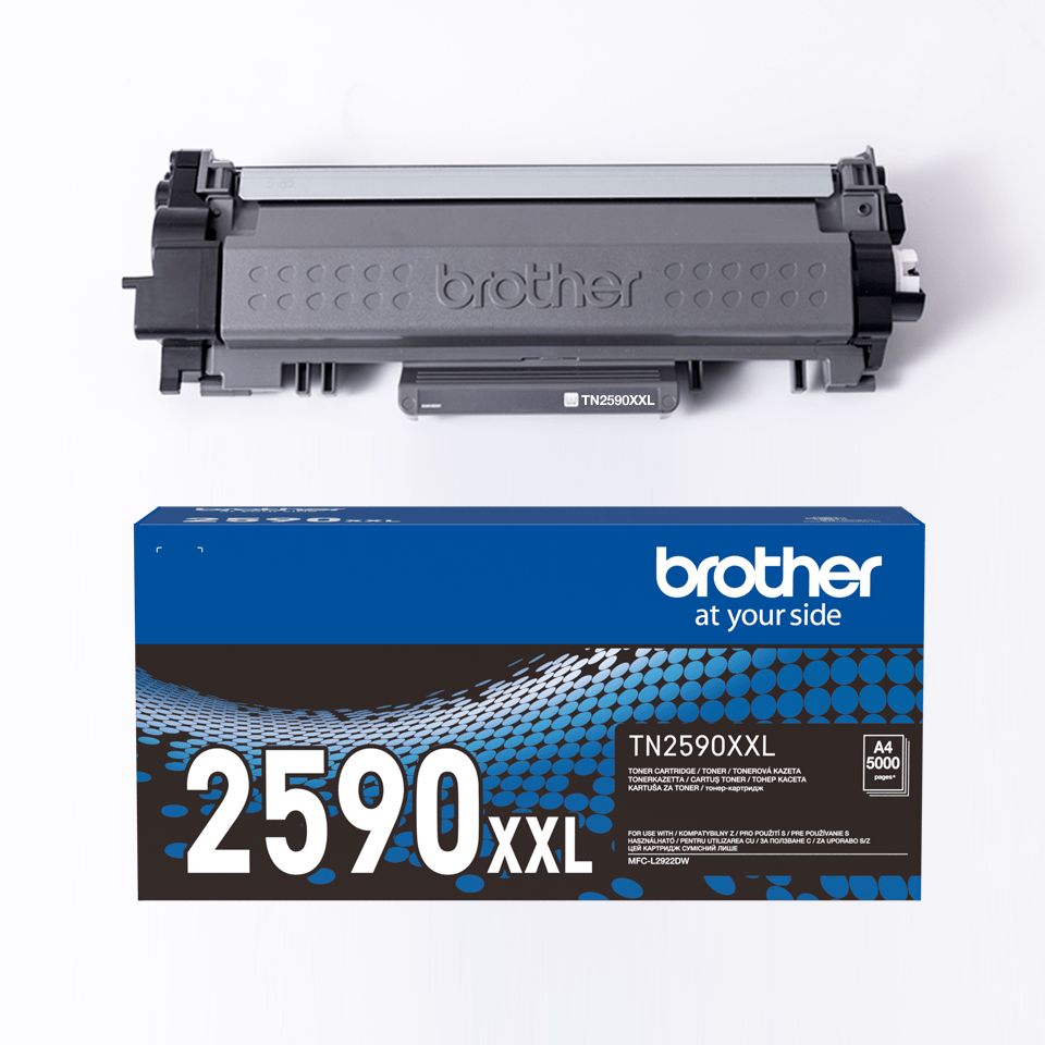Cartus toner Brother TN2590XXL ,Negru ,5 000 Pagini ,Original (TN2590XXL) 