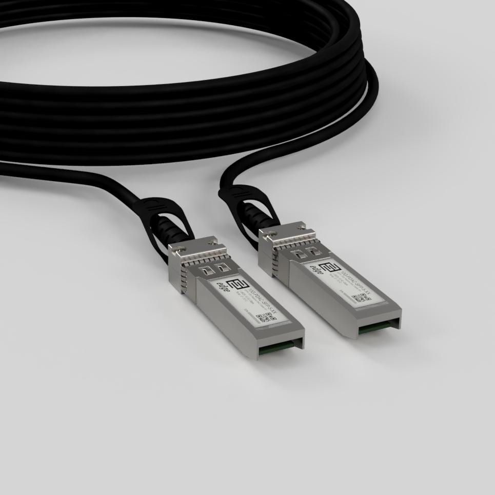Broadcom compatible 10G SFP+ to SFP+ Twinax Passive Copper Cable (1.0625-10.52 Gbps, Max. 5m, AWG 24, Temp. 0-70C)_1