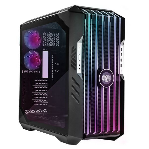 CARCASA Cooler Master HAF 700 EVO, Tower, ATX, fara sursa, 5xfan, USB 3.2 gen2 Type-C x 1, USB 3.2 gen 1 x 4, audio, mic, LED controller ARGB, , PSU shroud, 8 sloturi expansiune, iluminare , gri,  H700E-IGNN-S00  (timbru verde 0.48lei)