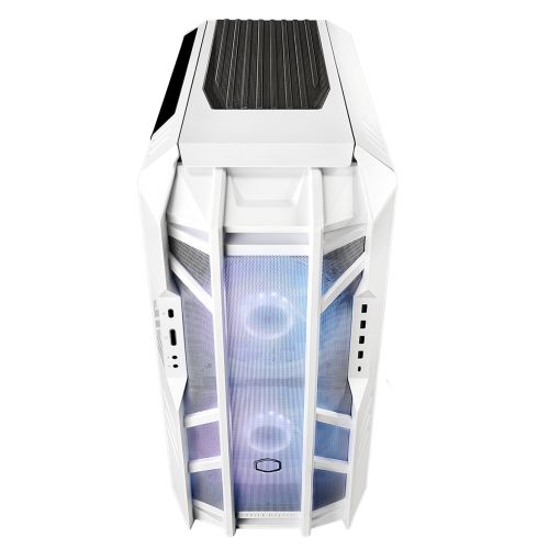 CARCASA Cooler Master HAF 700, Tower, E-ATX, fara sursa, 5xfan, USB 3.2 gen2 Type-C x 1, USB 3.2 gen 1 x 4, audio, mic, LED controller ARGB, , PSU shroud, 8 sloturi expansiune, iluminare , alb,  H700-WGNN-S00  (timbru verde 0.48lei)