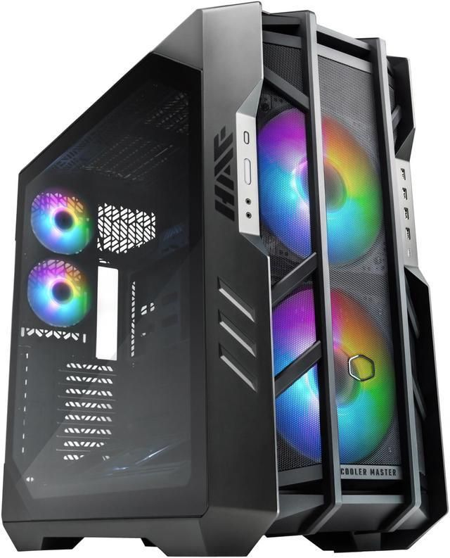 CARCASA Cooler Master HAF 700, Tower, E-ATX, fara sursa, 5xfan, USB 3.2 gen2 Type-C x 1, USB 3.2 gen 1 x 4, audio, mic, LED controller ARGB, , PSU shroud, 8 sloturi expansiune, iluminare , gri,  H700-IGNN-S00  (timbru verde 0.48lei)