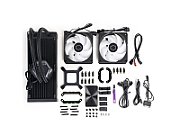 COOLER Cooler Master  MASTERLIQUID 240 ATMOS , racire lichid, skt. Intel LGA 1700/1200/115x, AMD AM5/AM4, radiator aluminiu, pompa , fan 2x120mm, 2500rpm, conector 4-pin PWM, ARGB, negru,  MLX-D24M-A25PZ-R1  (timbru verde 2 lei)