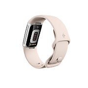 Fitbit Charge 6 OLED Wristband Activity Tracker porcelain/aluminium silver