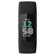 Fitbit Charge 6 OLED Wristband Activity Tracker obsidian/aluminium black