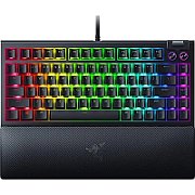 Tastatura mecanica gaming BlackWidow V4 75%, taste ABS, layout Intls. US (ISO),iluminare RGB, cu 6 butoane customizabile, suport pentru incheietura magnetic, negru