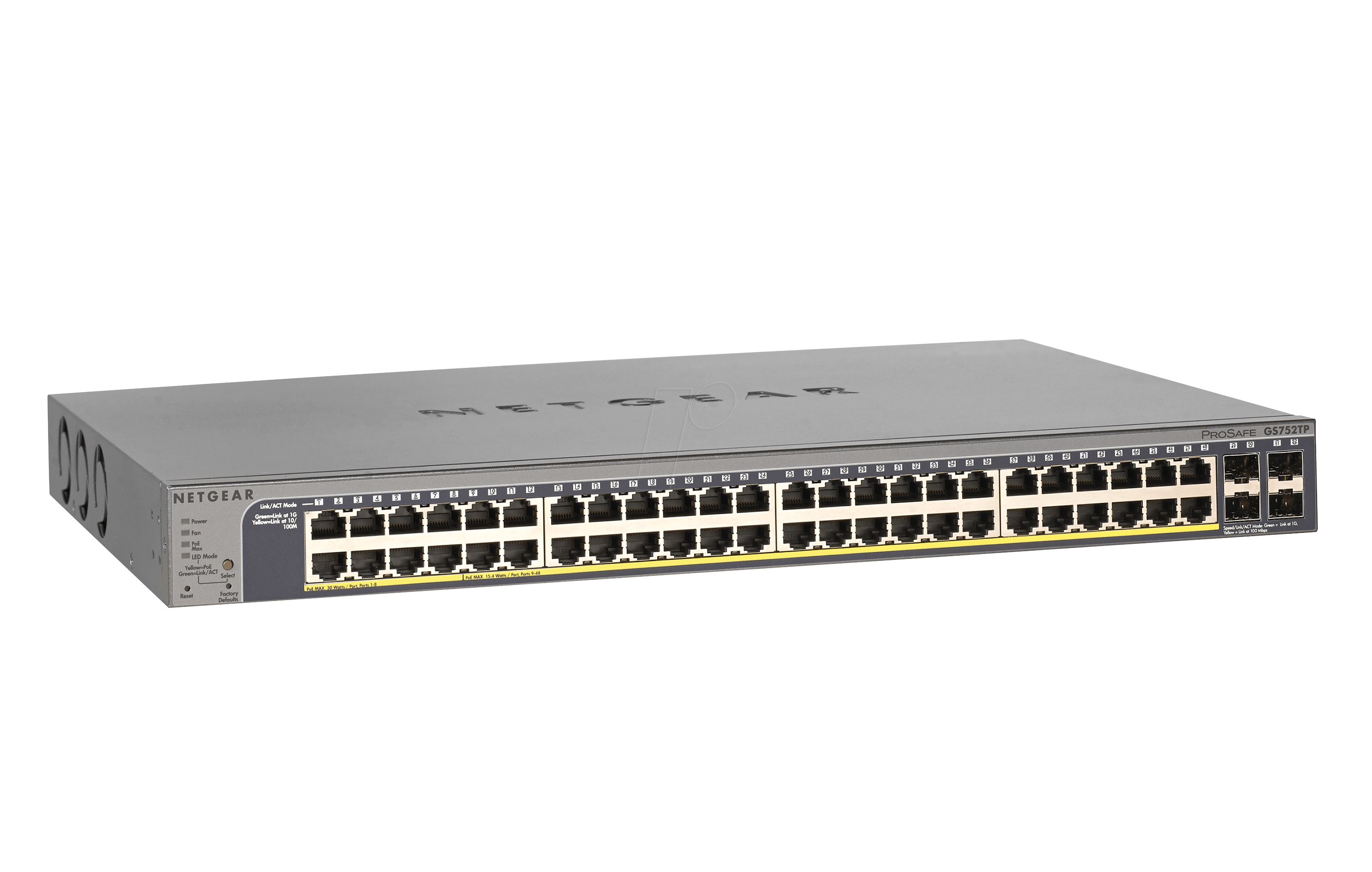 Switch NetGear GS752TPP-300EUS, 52 porturi 10 / 100 / 1000 MBs