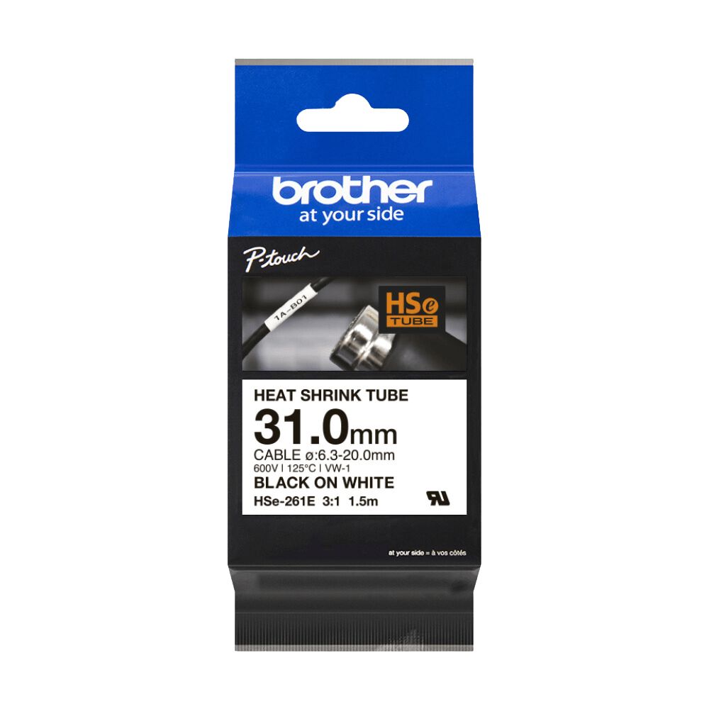BROTHER HSE261E HEAT SHR TUBE TAPE B/W 31.0MM WIDE