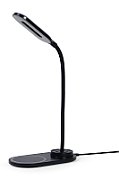 LAMPA BIROU LED Gembird, incarcare wireless,  putere 10W, temperatura culoare 2893k-7072k, cablu 1.5m, negru  TA-WPC10-LED-01  (timbru verde 0.18 lei)