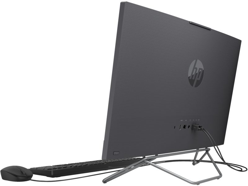 All-in-One HP ProOne 240 G9 23.8 inch Non-Touch FHD cu procesor Intel Core i3-1215U Hexa Core, video Integrat Intel Iris Xe Graphics, RAM 8GB, SSD 256GB, Fixed Stand, HP 125 Black Wired Keyboard, HP 125 Black Wired Mouse, Iron Gray, Free DOS, 2yw_3