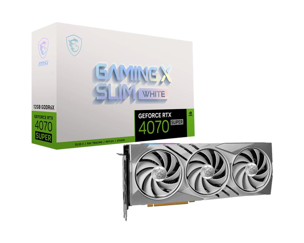 GeForce RTX 4070 SUPER 12G GAMING X SLIM WHITE, 12GB GDDR6X, 192-bit_1