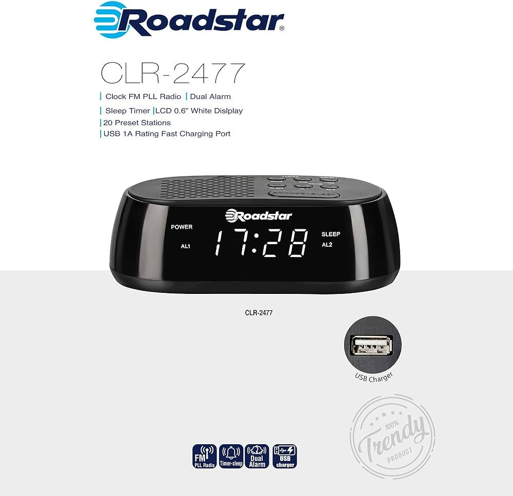 RADIOBUDZIK ROADSTAR CLR-2477