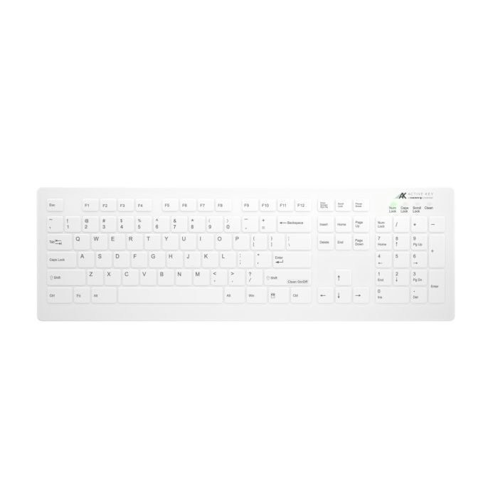 CHERRY Keyboard AK-C8112 Medical corded sealed [DE] white IP68 kabelgebunden, vollversiegelt, IP68