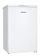 Congelator Heinner HFF-V102E++, clasa energetica: E, capacitate totala: 103L, control mecanic cu termostat ajustabil, 3 compartimente congelator, usa reversibila, capacitate congelare: 5.2kg/ 24h, nivel de zgomot: 40dB, dimensiuni: 54 x 61.5 x 83.8 cm,  culoare: Alb cu decoratiune cromata pe maner