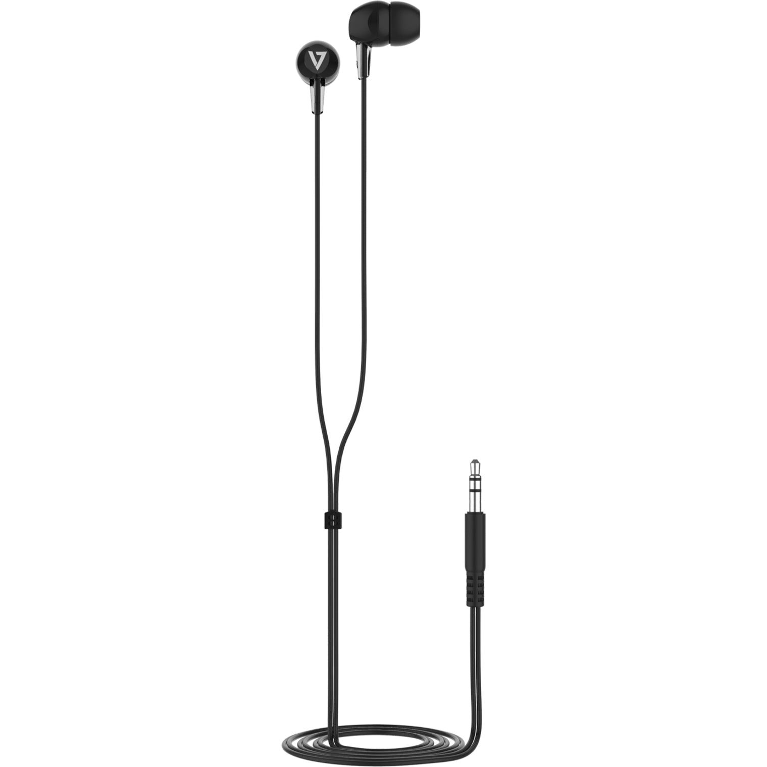 IN-EAR STEREO EARBUDS 3.5MM/1.2M CABLE BLACK NO MIC