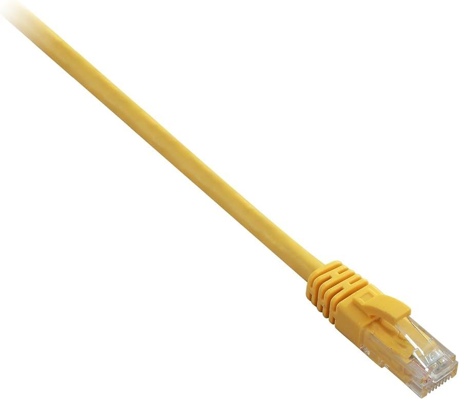 CAT6 ETHERNET YELLOW UTP 1M/RJ45 100 COPPER SNAGLESS