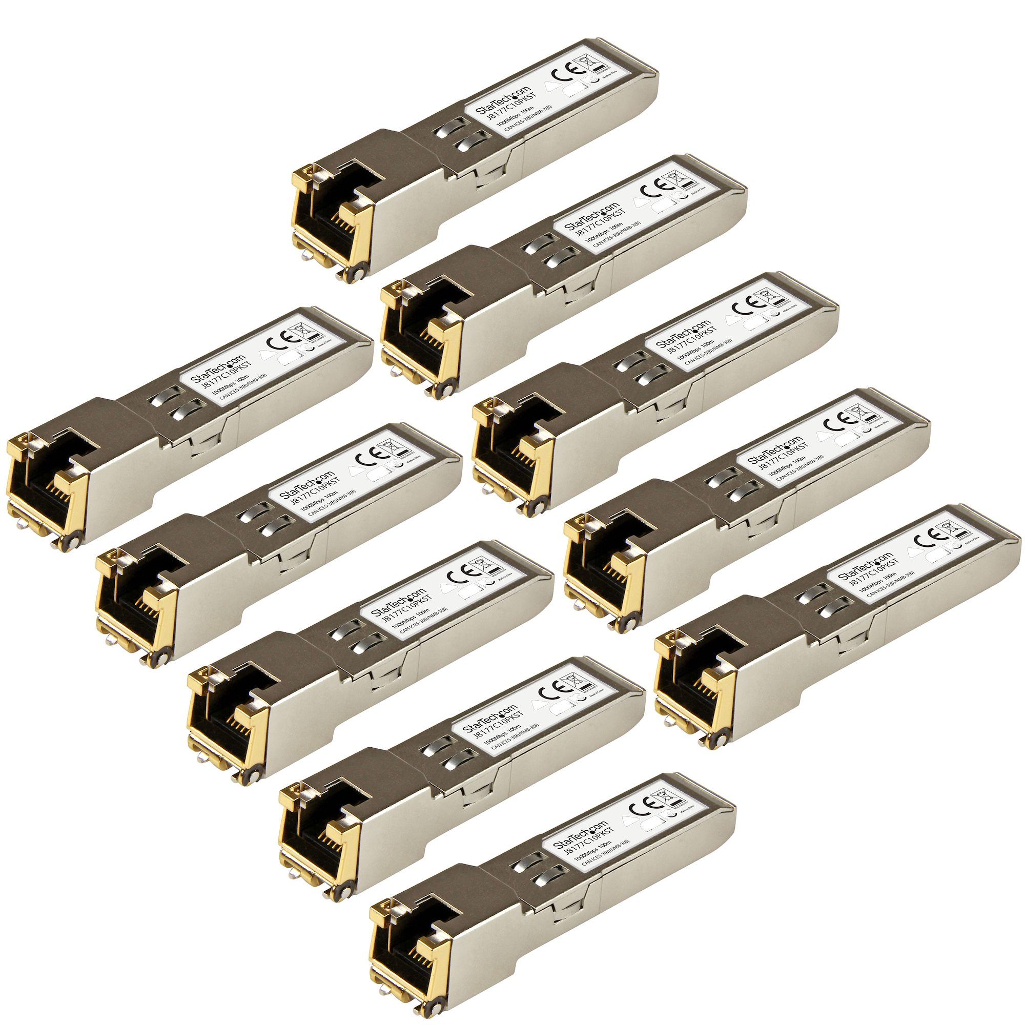 HP COMPATIBLE RJ45 SFP 10 PACK/IN