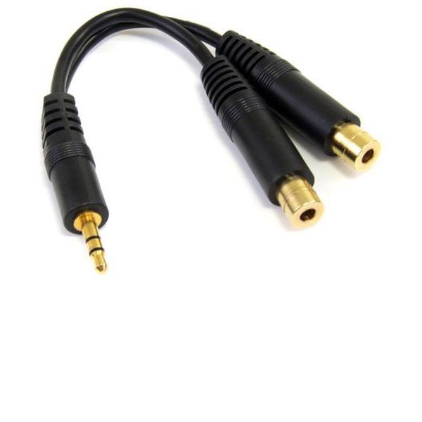 6IN STEREO SPLITTER CABLE/.