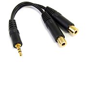 6IN STEREO SPLITTER CABLE/.