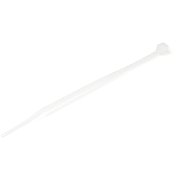 100 PACK 4 CABLE TIES -WHITE/NYLON ZIP TIE WRAPS UL TAA