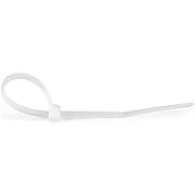 100 PACK 4 CABLE TIES -WHITE/NYLON ZIP TIE WRAPS UL TAA