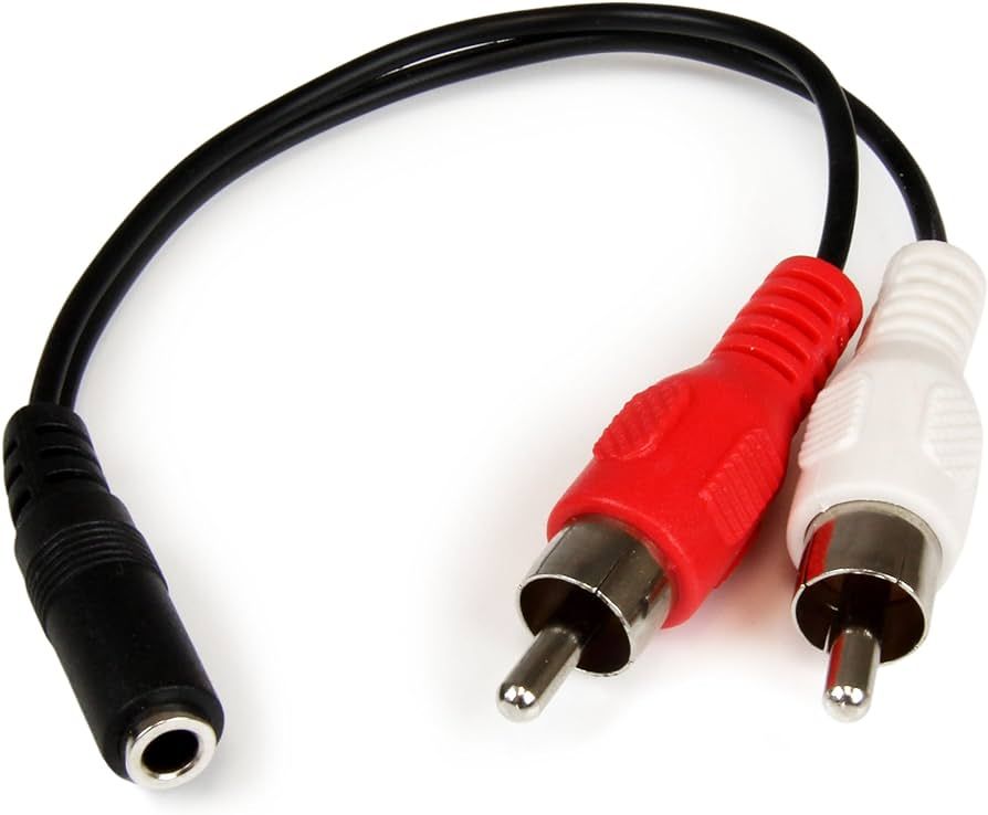 6IN 3.5MM TO RCA AUDIO CABLE/.