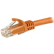1.5 M CAT6 CABLE - ORANGE/SNAGLESS - 24 AWG COPPER WIRE