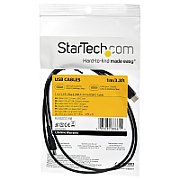 1 M USB 2.0 TO USB C CABLE/CABLE BLACK ARAMID FIBER