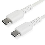 1 M USB C CABLE - WHITE/HIGH QUALITY ARAMID FIBER