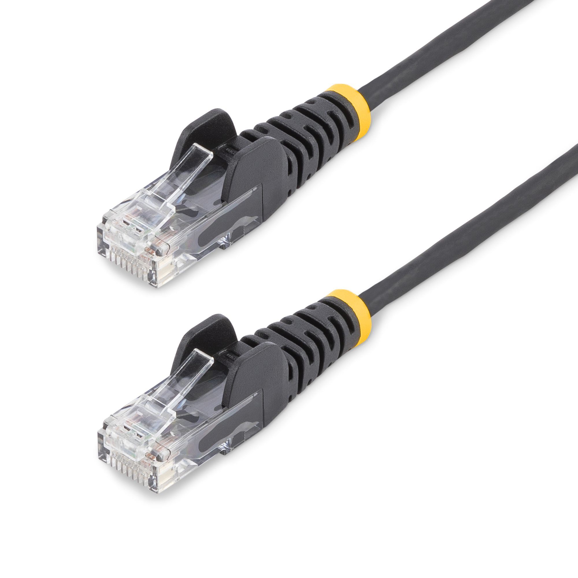 CAT6 CABLE - 3 M - BLACK/SNAGLESS - 28 AWG COPPER WIRE