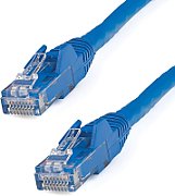 CAT6 CABLE - 3 M - BLUE/SNAGLESS - 28 AWG COPPER WIRE