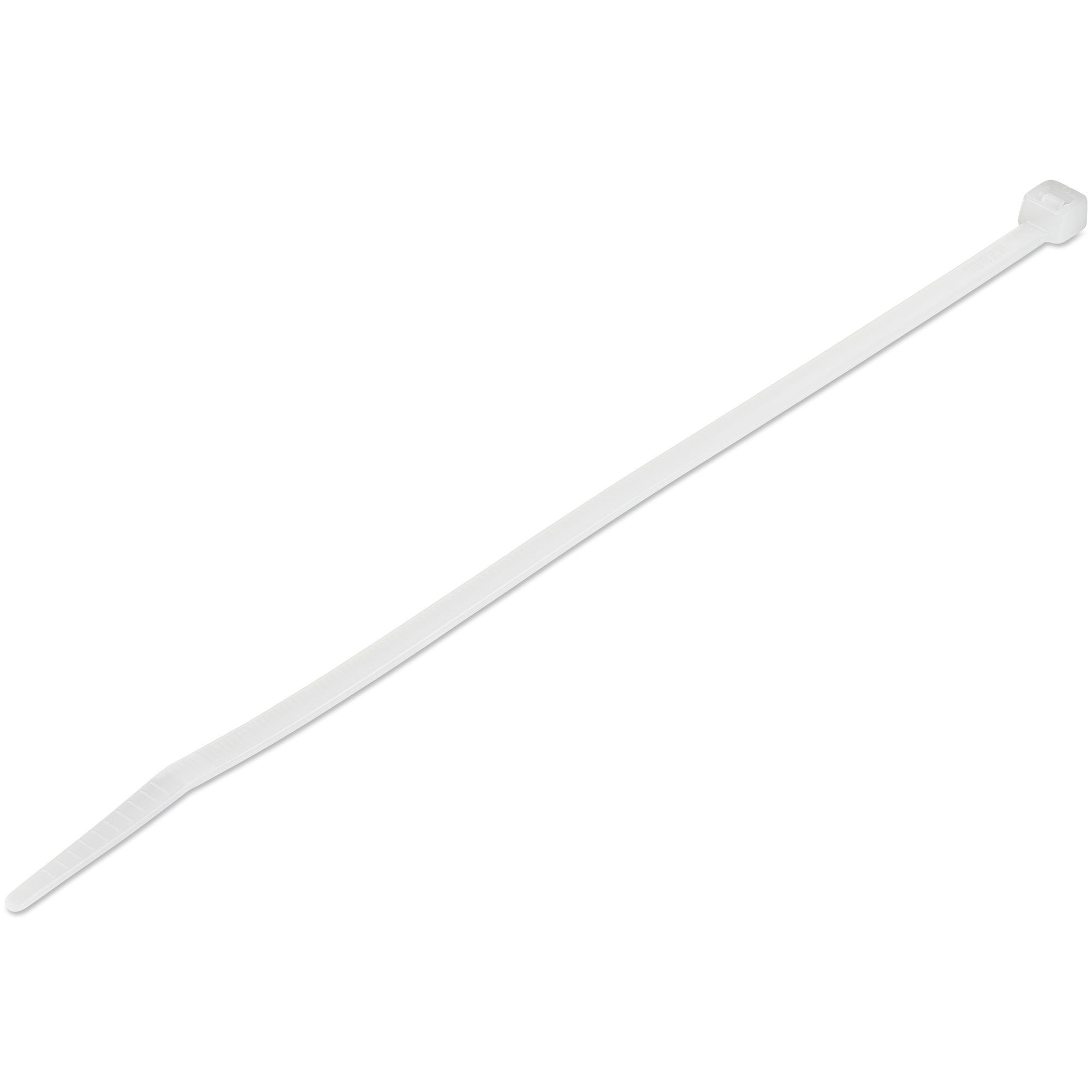 100 PACK 8 CABLE TIES -WHITE/NYLON ZIP TIE WRAPS UL TAA
